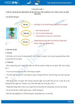 Chứng minh rằng đời sống bị tổn hại nếu không có ý thức bảo vệ môi trường