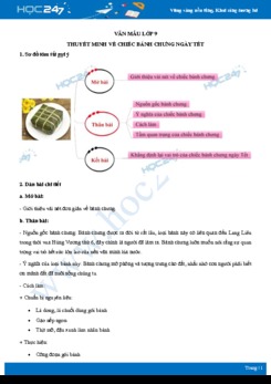 Thuyết minh về chiếc bánh chưng ngày Tết