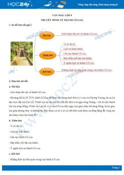 Thuyết minh về thành Cổ Loa