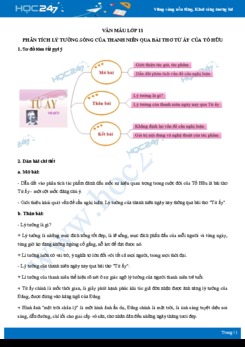 Phân tích lý tưởng sống của thanh niên qua bài Từ ấy