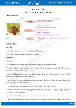 Thuyết minh về món nem rán