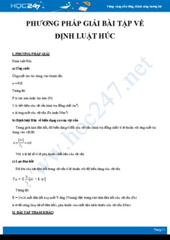 Phương pháp giải bài tập Định luật Húc về Biến dạng cơ của vật rắn môn Vật Lý 10