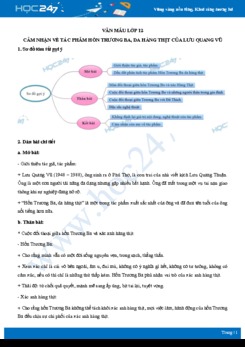 Cảm nhận về tác phẩm Hồn Trương Ba da hàng thịt của Lưu Quang Vũ