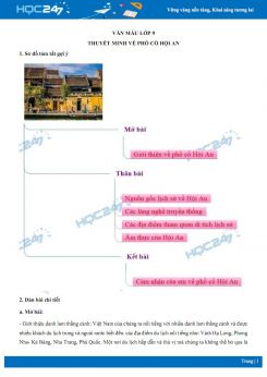 Thuyết minh về phố cổ Hội An