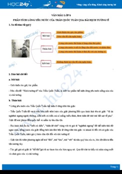 Phân tích lòng yêu nước của Trần Quốc Tuấn qua bài Hịch tướng sĩ