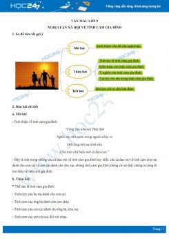 Nghị luận xã hội về tình cảm gia đình