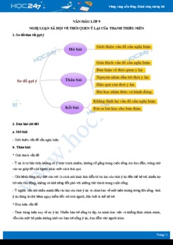 Nghị luận xã hội về thói quen ỷ lại của thanh thiếu niên