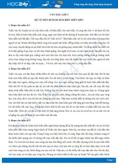 Kể về một buổi đi xem biểu diễn xiếc - Văn mẫu lớp 3