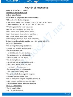 Chuyên đề Phonetics