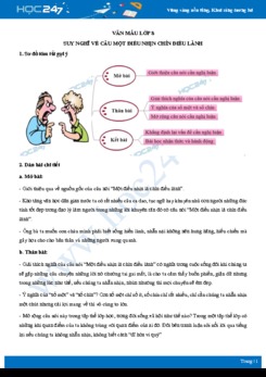 Suy nghĩ về câu Một điều nhịn chín điều lành