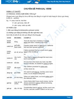 Chuyên đề Phrasal verb