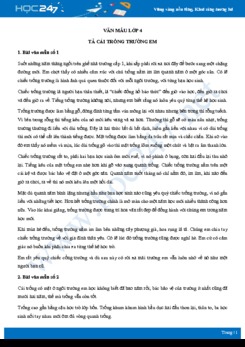 Tả cái trống trường em - Văn mẫu lớp 4