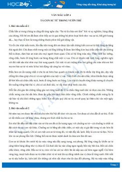 Tả con sư tử trong vườn thú - Văn mẫu lớp 4