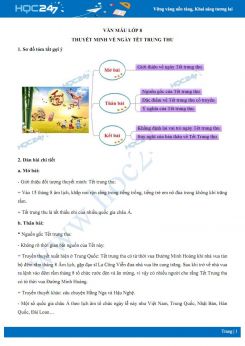 Thuyết minh về ngày Tết trung thu