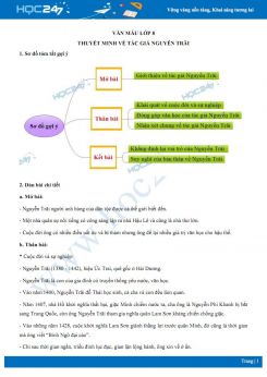 Thuyết minh về tác giả Nguyễn Trãi