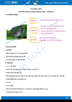 Thuyết minh về động Phong Nha - Kẻ Bàng