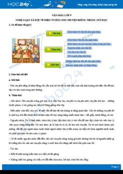 Nghị luận xã hội về hiện tượng nói chuyện riêng trong giờ học