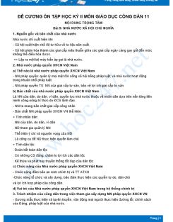 Đề cương ôn tập HK2 môn GDCD 11