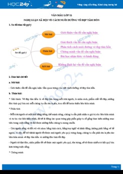 Nghị luận xã hội về cách nuôi dưỡng vẻ đẹp tâm hồn