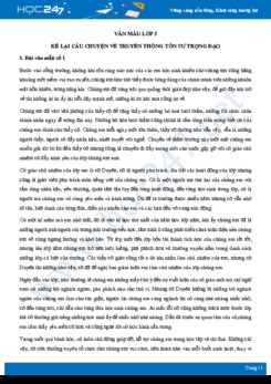 Kể lại câu chuyện về truyền thống tôn sư trọng đạo - Văn mẫu lớp 5