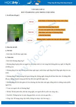 Bàn về khoảng lặng trong cuộc sống