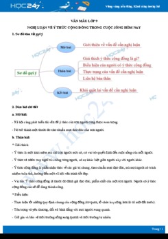 Nghị luận về ý thức cộng đồng trong cuộc sống hôm nay