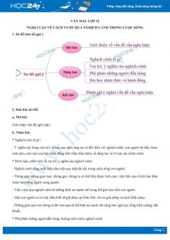 Nghị luận về cách vượt qua nghịch cảnh trong cuộc sống