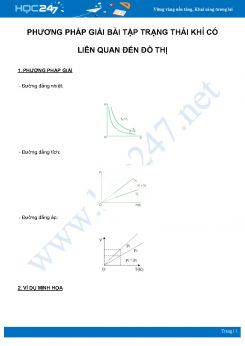 Phương pháp giải bài tập trạng thái khí có liên quan đến đồ thị môn Vật Lý 10 năm 2021