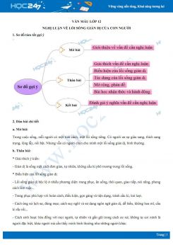 Nghị luận về lối sống giản dị của con người