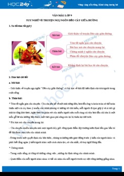 Suy nghĩ về truyện ngụ ngôn Đẽo cày giữa đường