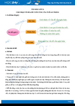 Cảm nhận về mùa hè cuối cùng của tuổi áo trắng