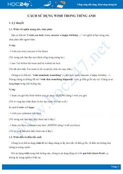 Cách sử dụng Wish