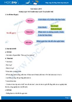 Nghị luận về ý kiến Học quý ở sự kiên trì