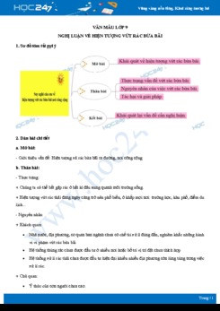 Nghị luận về hiện tượng vứt rác bừa bãi