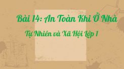 Tự nhiên và Xã hội lớp 1 Bài 14: An Toàn Khi Ở Nhà