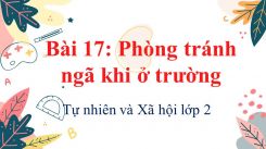 Tự nhiên và Xã hội lớp 2 Bài 17: Phòng tránh ngã khi ở trường