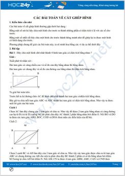 Chuyên đề các bài toán về cắt ghép hình cấp tiểu học