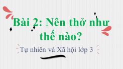 Tự nhiên và Xã hội 3 Bài 2: Nên thở như thế nào?