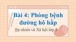 Tự nhiên và Xã hội 3 Bài 4: Phòng bệnh đường hô hấp