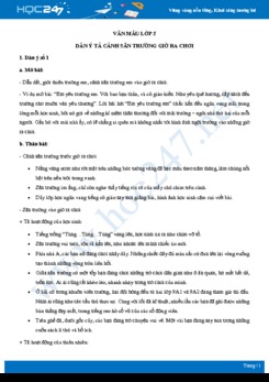 Dàn ý tả cảnh sân trường giờ ra chơi - Văn mẫu lớp 5