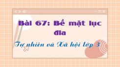 Tự nhiên và Xã hội 3 Bài 67: Bề mặt lục địa