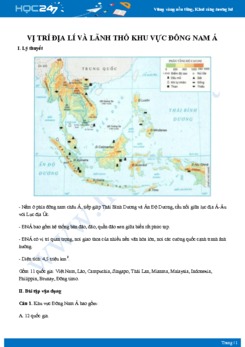 Chuyên đề Vị trí địa lý của khu vực Đông Nam Á Địa lí 11