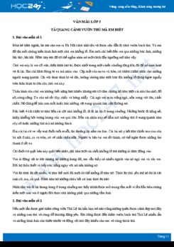 Tả quang cảnh vườn thú mà em biết - Văn mẫu lớp 5