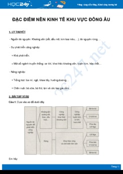 Chuyên đề Đặc điểm nền kinh tế khu vực Đông Âu môn Địa Lý 7 năm 2021