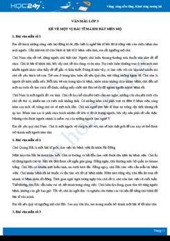 Kể về một vị bác sĩ mà em rất mến mộ - Văn mẫu lớp 3