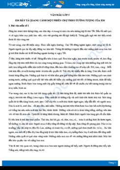 Em hãy tả quang cảnh một phiên chợ theo tưởng tượng của em - Văn mẫu lớp 5