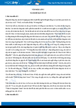 Tả em bé bán vé số - Văn mẫu lớp 5
