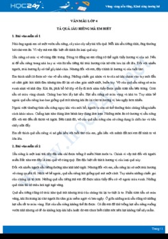 Tả quả sầu riêng mà em biết - Văn mẫu lớp 4