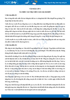 Tả chiếc cần trục bến cảng mà em biết - Văn mẫu lớp 4