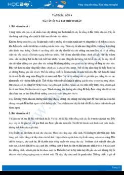 Tả cây ổi mà em thích nhất - Văn mẫu lớp 4